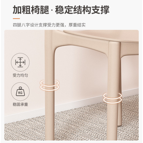 塑膠椅子靠背加厚餐椅家用舒服久坐餐桌椅可曡放商用餐廳麻將凳子 塑膠椅子靠背加厚餐椅家用舒服久坐餐桌椅可曡放商用餐廳麻將凳子