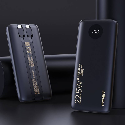 品勝充電寶10500安培自帶線22.5W雙向快充PD行動電源帶數據線 品勝充電寶10500安培自帶線22.5W雙向快充PD行動電源帶數據線