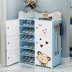 簡易鞋櫃家用門口塑膠好看多層鞋架子防塵收納神器出租屋用小尺寸