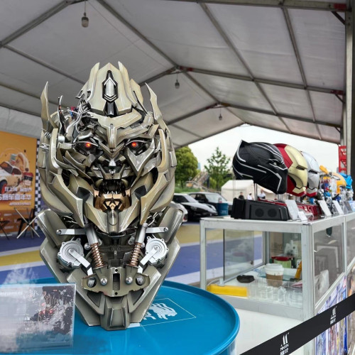 迪士鋼鐵1:1威震天變形金剛速髮頭盔面罩變形變聲穿戴環球影城 迪士鋼鐵1:1威震天變形金剛速髮頭盔面罩變形變聲穿戴環球影城