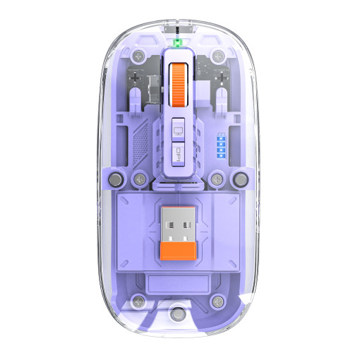 透明無線磁吸三模滑鼠充電款透明滑鼠筆電桌上型電腦通用藍牙滑鼠 透明無線磁吸三模滑鼠充電款透明滑鼠筆電桌上型電腦通用藍牙滑鼠