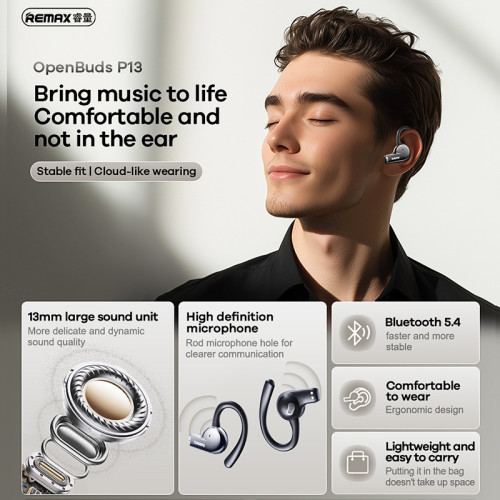 REMAX 新品掛耳無線耳機 ows音樂通話藍牙耳機 長續航好音質耳機