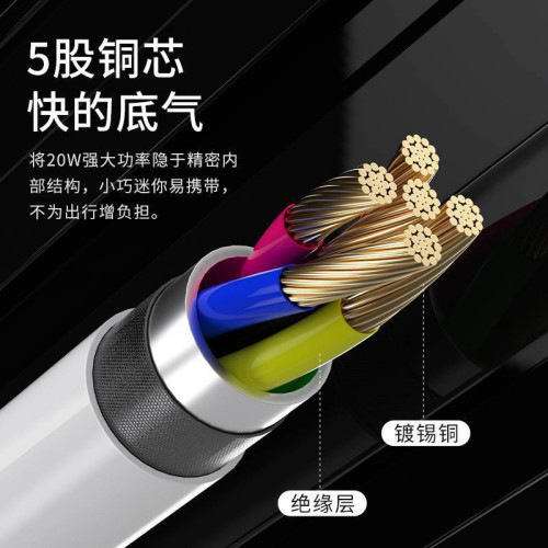 品勝充電器頭20W快充套裝氮化鎵PD編織線1.2米適用iPhone14蘋果13