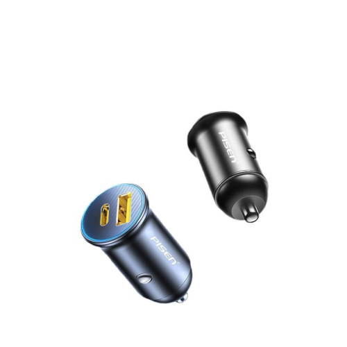 品勝車用充電器適用於蘋果安卓手機66w快充車用一拖三汽車USB車充