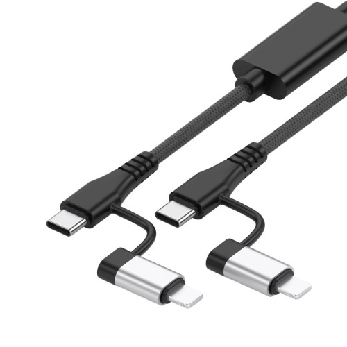 雙向對錄線兩頭Type-C接口雙頭Lightning插頭手機錄音編織內錄線 雙向對錄線兩頭Type-C接口雙頭Lightning插頭手機錄音編織內錄線