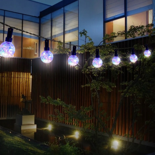 太陽能泡泡球燈串戶外防水庭院裝飾節日露營燈串 帶遙控11種模式 太陽能泡泡球燈串戶外防水庭院裝飾節日露營燈串 帶遙控11種模式