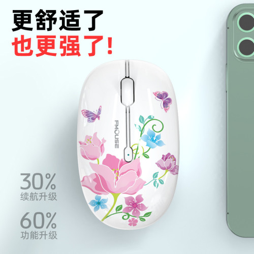 M101筆記型電腦通用滑鼠可愛女生卡通滑鼠靜音藍牙雙模無線滑鼠 M101筆記型電腦通用滑鼠可愛女生卡通滑鼠靜音藍牙雙模無線滑鼠