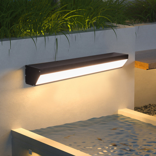 太陽能壁燈庭院燈走廊燈籬笆燈長條人體感應免打孔戶外露營照明燈 太陽能壁燈庭院燈走廊燈籬笆燈長條人體感應免打孔戶外露營照明燈