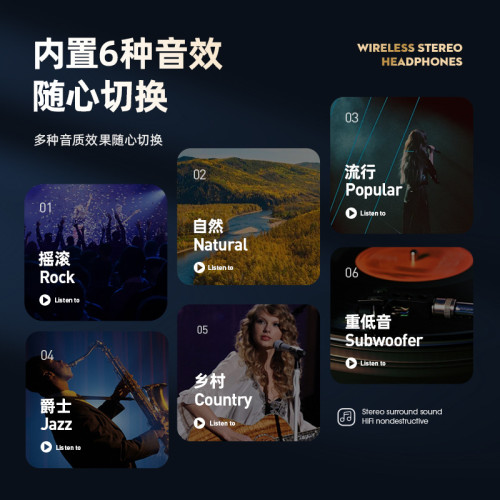 頭戴式耳機無線藍牙網絡爆款電競遊戯清晰音質炫酷潮流可插卡長續