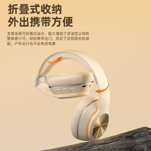 新款全包耳頭戴式藍牙耳機高音質可插卡冬天必備高顔值長續航