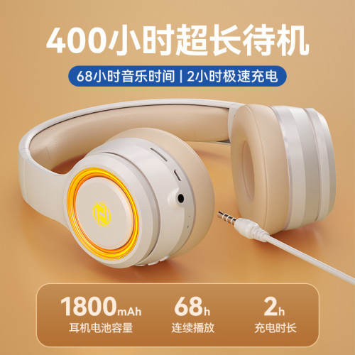 頭戴式藍牙耳機無線可插卡電腦電競遊戯音樂重低音爆款