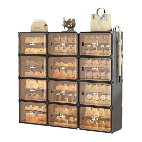 簡易鞋架塑膠家用室內進門門口防塵收納神器透明鞋櫃新款玄關防塵 簡易鞋架塑膠家用室內進門門口防塵收納神器透明鞋櫃新款玄關防塵