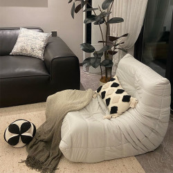 毛毛蟲懶人沙發客廳可睡可躺陽台臥室單人沙發北歐網紅休閒椅