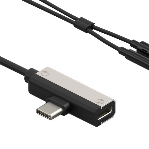 Typec耳機充電二合一通話聽歌轉換器PD充電入耳高清音質有線耳機 Typec耳機充電二合一通話聽歌轉換器PD充電入耳高清音質有線耳機