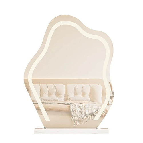 雲朵化妝鏡桌上型桌面帶燈新款輕奢LED智能女生主臥梳妝台鏡子 雲朵化妝鏡桌上型桌面帶燈新款輕奢LED智能女生主臥梳妝台鏡子