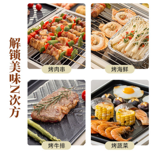 燒烤爐家用戶外折曡可攜式烤串爐子全套木炭碳烤網紅小型烤肉架子 燒烤爐家用戶外折曡可攜式烤串爐子全套木炭碳烤網紅小型烤肉架子