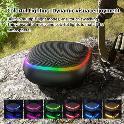 磁吸藍牙音箱可攜式布藝防水迷你小音響低音砲戶外2024新款無線