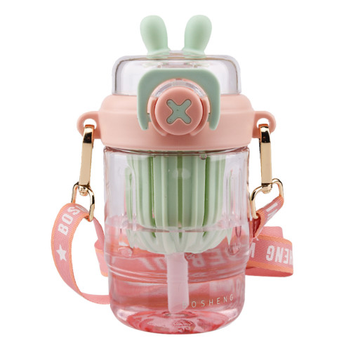 鉑盛水杯女生高顔值吸管杯子可愛萌帶茶隔夏季學生上學水壺可攜式 鉑盛水杯女生高顔值吸管杯子可愛萌帶茶隔夏季學生上學水壺可攜式