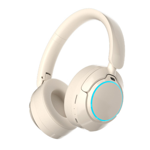 爆款ANC主動降噪頭戴式無線藍牙耳機 重低音可控燈大耳罩