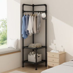 門後轉角掛鉤掛衣架落地臥室衣帽架床頭床邊晚上放衣服網紅置物架