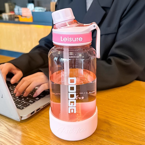 道奇運動水杯女2025大容量耐高溫吸管杯學生上學專用防摔健身水壺 道奇運動水杯女2025大容量耐高溫吸管杯學生上學專用防摔健身水壺