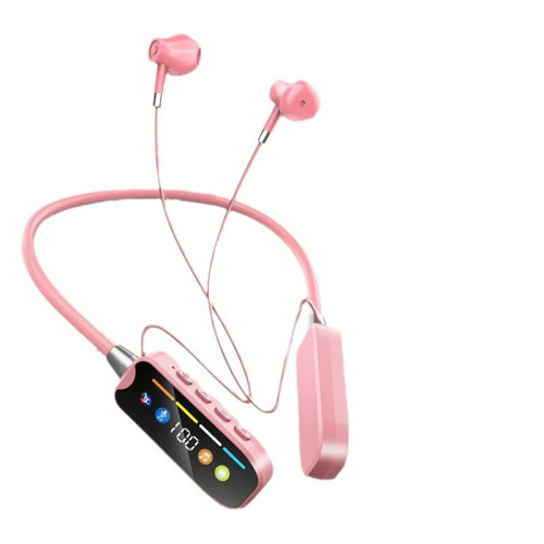 嚴選無線藍牙耳機掛脖數顯運動降噪頸掛超長待機電腦遊戯聽力耳機