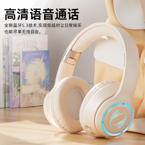 頭戴式藍牙耳機無線降噪重低音遊戯爆款