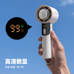 2025年新款高速手持風扇顯小戶外高續航渦輪暴力迷你可攜式