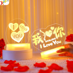 發光我愛你字母led彩燈牌七夕情人節氛圍紀念日表白求婚裝飾布置