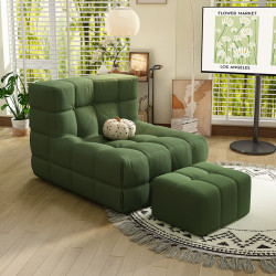 華夫格懶人沙發單人椅可躺可睡窩窩椅子網紅毛毛蟲沙發榻榻米座椅