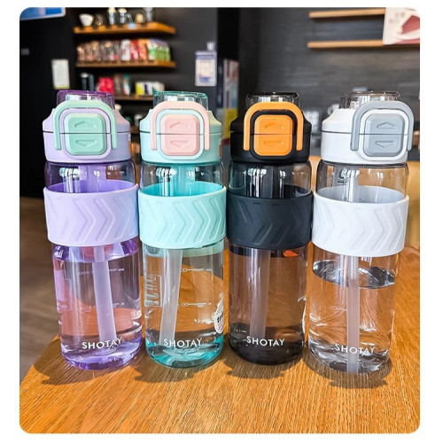 尚泰運動雙飲蓋塑膠水杯 高顔值塑膠杯彈跳蓋可攜式帶提手戶外運動 尚泰運動雙飲蓋塑膠水杯 高顔值塑膠杯彈跳蓋可攜式帶提手戶外運動