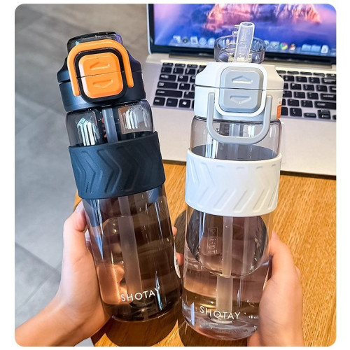 尚泰運動雙飲蓋塑膠水杯 高顔值塑膠杯彈跳蓋可攜式帶提手戶外運動 尚泰運動雙飲蓋塑膠水杯 高顔值塑膠杯彈跳蓋可攜式帶提手戶外運動