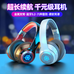 爆款無線藍牙頭戴式耳機運動電競電腦通用