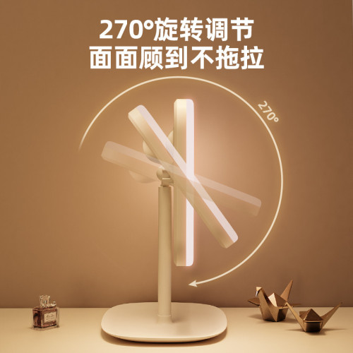 led智能化妝鏡帶燈女生臥室梳妝台梳妝鏡學生宿舍桌面補光小鏡子 led智能化妝鏡帶燈女生臥室梳妝台梳妝鏡學生宿舍桌面補光小鏡子