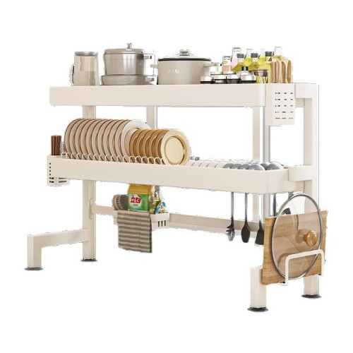 廚房水槽置物架台面洗碗架碗盤瀝水架多功能水池放碗筷架收納架子