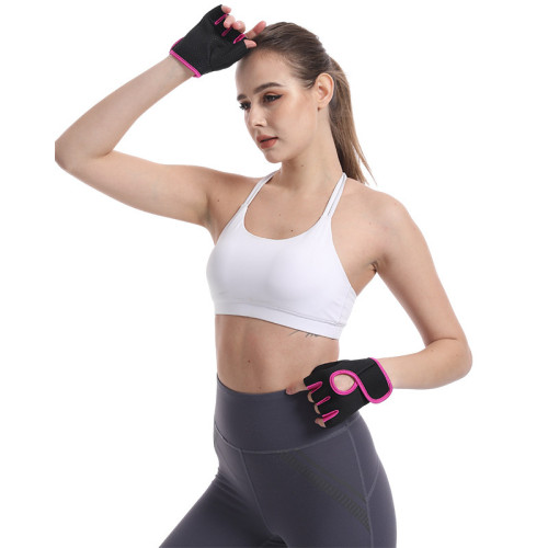 半指健身騎行手套訓練運動護手掌加壓擼鐵啞鈴擧重半指帶護腕手套