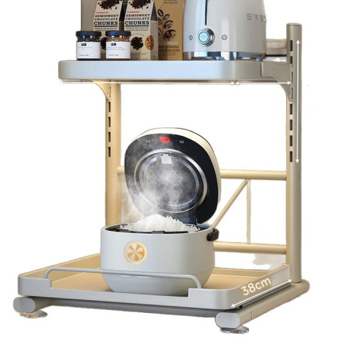 廚房置物架多功能電飯煲烤箱專用架可抽拉台面微波爐架電器收納架 廚房置物架多功能電飯煲烤箱專用架可抽拉台面微波爐架電器收納架