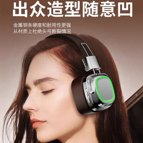 復古無線頭戴式藍牙耳機迷你可插卡重低音電競降噪適用