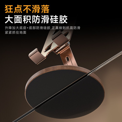 胡桃木底座金屬手機殼支架旋轉可調節桌面懶人專用可攜式支撐