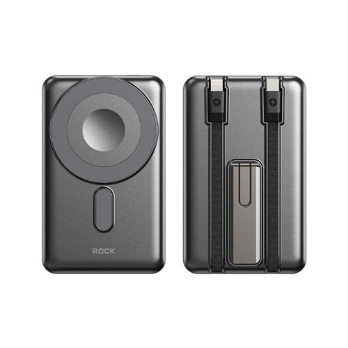 2025新款10000手機磁吸無線充電寶快充自帶線行動電源支架 2025新款10000手機磁吸無線充電寶快充自帶線行動電源支架