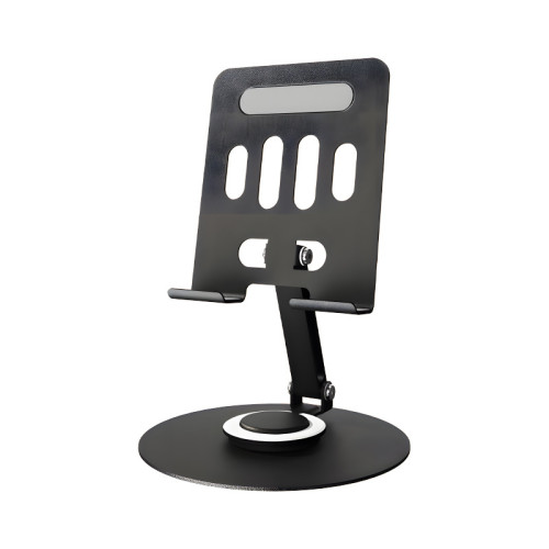 金屬支架手機平板通用桌面支撐架子鏤空散熱架旋轉可調節 金屬支架手機平板通用桌面支撐架子鏤空散熱架旋轉可調節