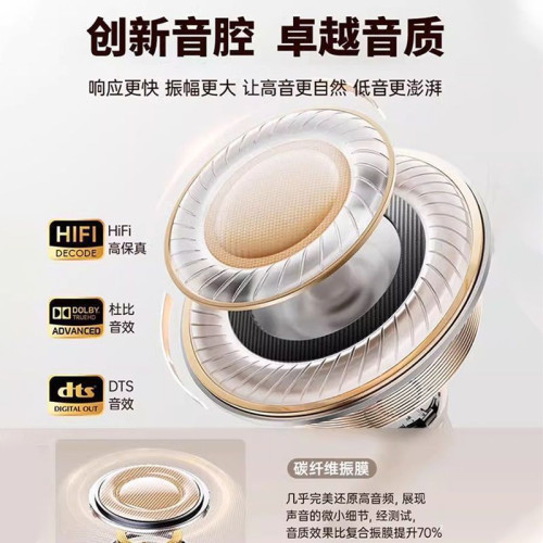 tiktok抖音j16a半入耳真無線藍牙耳機運動降噪超長續航