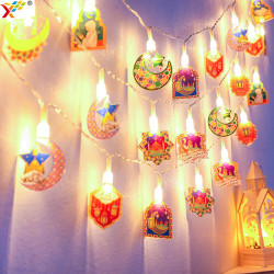 亞克力星月城堡led彩燈節日氛圍室內牆面場景裝飾布置掛飾