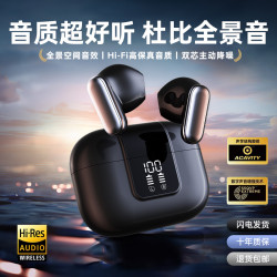 pro13藍牙耳機無線半入耳短柄迷你數顯超長續航