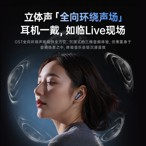 pro13藍牙耳機無線半入耳短柄迷你數顯超長續航