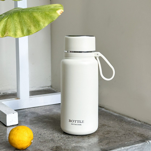 大容量保溫杯不鏽鋼保溫杯時尚情侶水杯戶外可攜式真空杯子帶茶隔杯