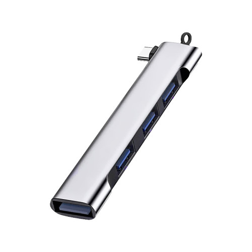 USB 3.0擴展器多接口拓展隖一拖四彎頭集分線轉換接口電腦多功能
