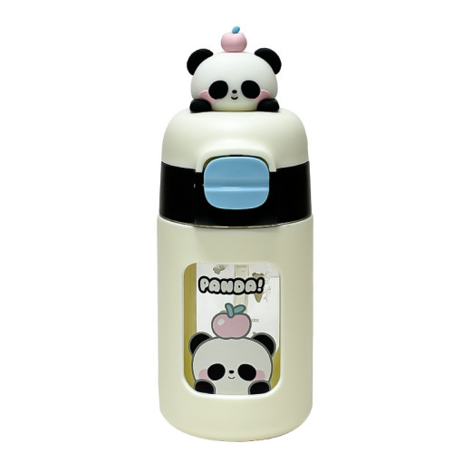 卡通動物塑玻杯防摔杯套鎖扣設計水杯矽膠吸管卡通公仔玻璃杯 卡通動物塑玻杯防摔杯套鎖扣設計水杯矽膠吸管卡通公仔玻璃杯