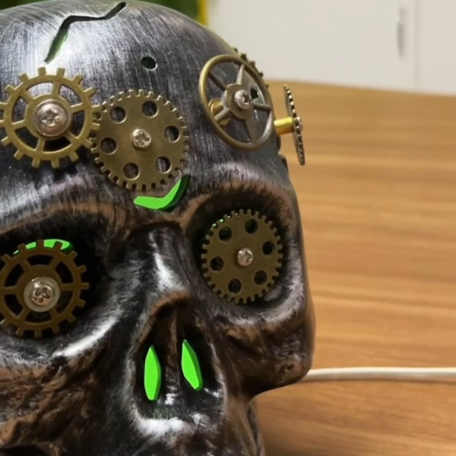 2025骨骼骷顱頭機械香薰機 插電家用彩夜燈香薰霧化加溼器 2025骨骼骷顱頭機械香薰機 插電家用彩夜燈香薰霧化加溼器