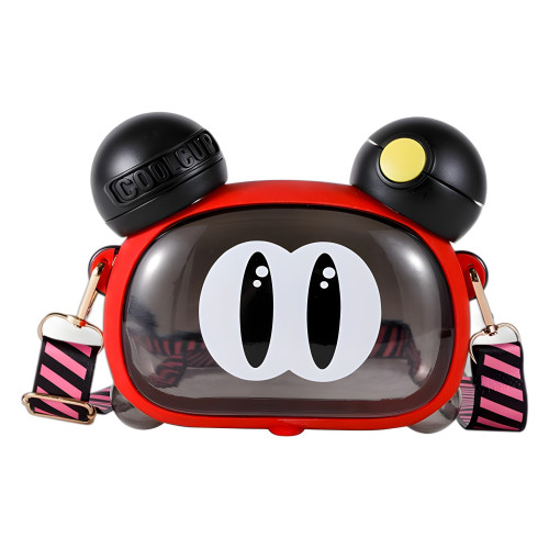 夏季大眼萌萌水杯創意雙飲杯高顔值帶吸管塑膠杯子學生戶外可攜式杯 夏季大眼萌萌水杯創意雙飲杯高顔值帶吸管塑膠杯子學生戶外可攜式杯